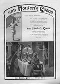 Original Old Antique Print Van Houtens Cocoa Advertisment Always First
