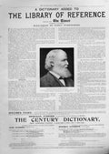 Original Old Antique Print Times Library Reference Advertisment 1899 Victorian