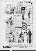 Original Old Antique Print What Is Sapolio Advertisment Economical Soap