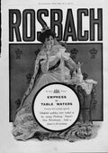 Original Old Antique Print Rosback Empress Mineral Waters Advertisment