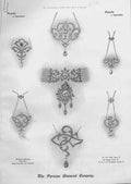 Original Old Antique Print Pearls Parisan Diamond Co Burlington Arcade *9