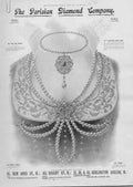 Original Old Antique Print Pearls Parisan Diamond Co Burlington Arcade *3