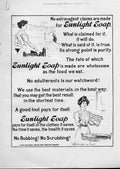 Original Old Antique Print Sunlight Soap Lever Advertisment No Scrubbing