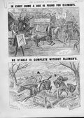 Original Old Antique Print Ellermans For Hunters & Horse Advertisment *2