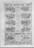 Original Old Antique Print Lame Hunter Advertisment Ellimans Embrocation