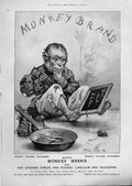 Old Antique Print Monkey Brand Soap Blackboard & Chalk 1899 Advertisment 19th