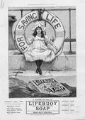 Original Old Antique Print Loyal & Royal Life Savers Advertisment Soap 190 20th