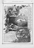Original Old Antique Print Dreams Beecham Pills Advertisment 1888 19th