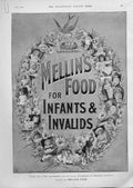 Original Old Antique Print Mellins Food Advertisment Infanys & Invalids