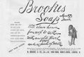 Original Old Antique Print Brookes Monkey Soap Advertisment RoTo Cellar