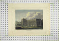 Original Old Antique Print 1801 Colour Maison Dieu Church Ruins Country 19th