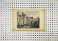 Original Old Antique Print 1828 View Hotel De Cluny Court Yard 19th Century