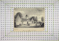 Original Old Antique Print View Ferrne Mont St Jean Country Scene