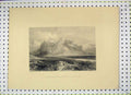 Original Old Antique Print Mountain Grande Chartreuse Grenoble Engraved Bentley