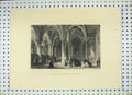 Original Old Antique Print View Lady Chapel Abbey Church St. Dennis