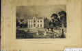 Old Antique Print C1850 Theberton House Home Gibson M. P Ipswich Dugdales 19th