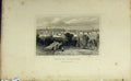 Original Old Antique Print C1850 View Town Leicester England Leicestershire