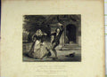 Original Old Antique Print C1850 Taming Shrew Theatre Christopher Sly Hostess