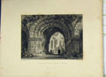 Original Old Antique Print 1833 View Chapter-House Furness Abbey Engraved Sands
