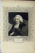 Original Old Antique Print C1850 Portrait William Robertson Meyer Victorian