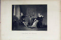 Original Old Antique Print C1850 Steel Engraving Romance Mary Stuart Chatelar