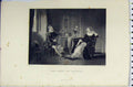 Original Old Antique Print C1850 Romance Scene Mary Stuart Chatelar Engraving