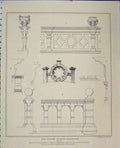 Old Antique Print C1850 Architecture Duke'S House Bradford Figures Stone 19th