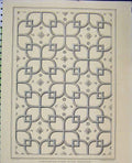 Original Old Antique Print Design C1850 Ceiling Duke'S House Bradford Pattern