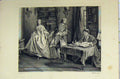 Original Old Antique Print Steel Engraving C1850 Woman Reading Book Romance