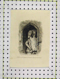 Original Old Antique Print 1812 Monument Sir Stephen Penchester Penshurst Kent