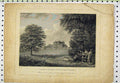 Old Antique Print C1850 Engraving Theobalds Hertfordshire George Prescot 19th
