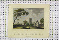 Original Old Antique Print View St Augustine'S Monastery C1850 Steel Engraving