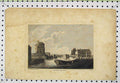 Old Antique Print 1785 View Friar Bacon'S Study Oxford Engraving Hooper 18th