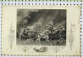 Original Old Antique Print Scene Battle La Hogue War Ship C1850 French Admiral