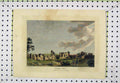 Original Old Antique Print 1783 Colour View Wolvesly Castle Engraving Hooper
