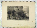 Old Antique Print Engraving View Landing American Side Niagara Falls 1839 19th