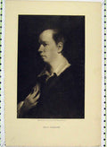 Original Old Antique Print Portrait Oliver Gsmith Joshua Reyns