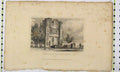 Original Old Antique Print Dugdales View Remains Malling Abbey Kent Church