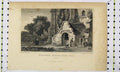 Original Old Antique Print 1829 View Mongeham Church Deal Kent Engraving Rogers