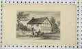 Original Old Antique Print View Birth Place Learned Seldon Salvington Sussex