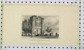 Original Old Antique Print View Remains Malling Abbey Kent Dugdales Ref.2