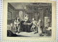 Original Old Antique Print Scene Marriage A La Mode Quack Doctor'S Studio