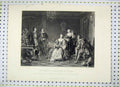 Original Old Antique Print Scene Prince Spain Visit Catalina Lewis Engraving