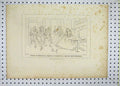 Original Old Antique Print 1809 Men Women Sketch House Scene Boydell Cook 19th