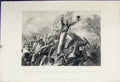 Original Old Antique Print Capture Guns Highlanders Cawnpore C1880 Battle Scene