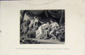 Original Old Antique Print Poison Sucked Wound Prince Edward Consort Eleanor
