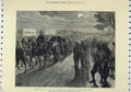 Original Old Antique Print 1879 Afghan War Funeral Lieutenant Harford Hussars