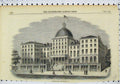 Original Old Antique Print 1859 View Burnet House Cincinnati America Victorian