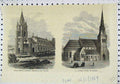 Original Old Antique Print 1869 Andrews Church Langton Roman Catholic Zealand