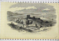 Original Old Antique Print View Supposed Site Temple Saturn Carthage